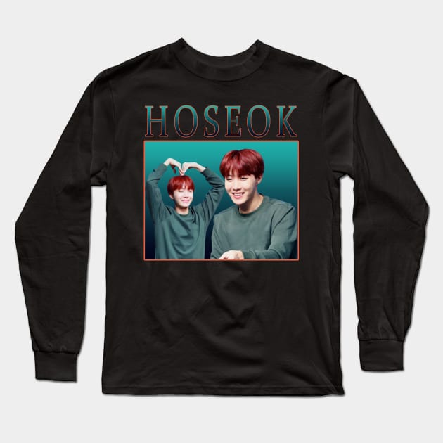 BTS - Hoseok Jhope retro vintage 90sstyle Long Sleeve T-Shirt by chidees